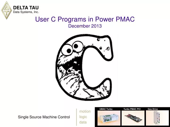 user c programs in power pmac december 2013