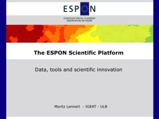 The ESPON Scientific Platform