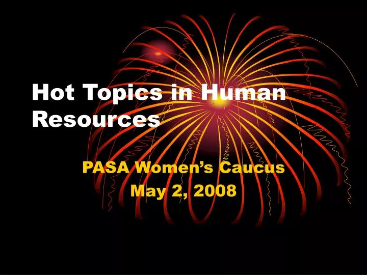 hot topics in human resources