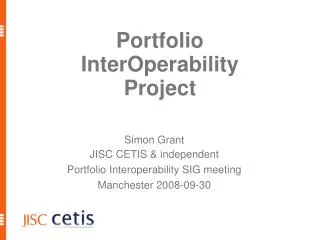 Portfolio InterOperability Project