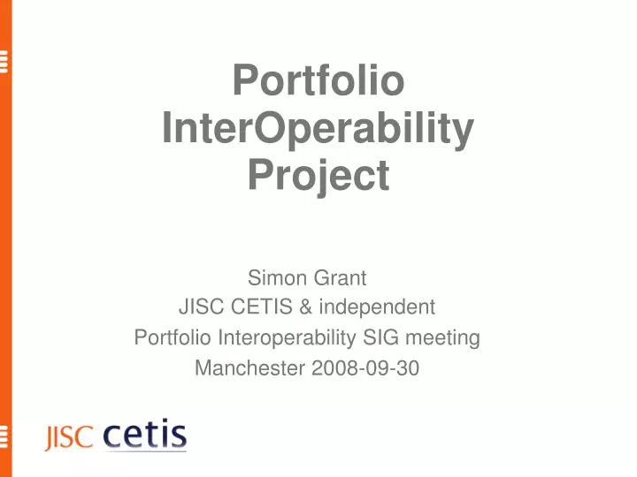 portfolio interoperability project