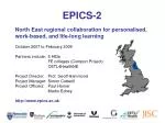 North East regional collaboration for personalised, work-based, and life-long learning - slide 1