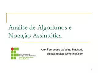 analise de algoritmos e nota o assint tica