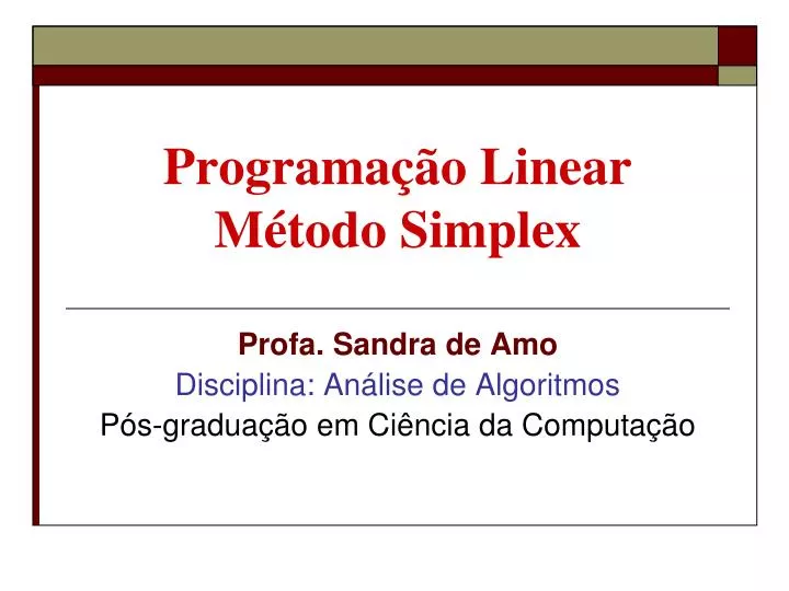 programa o linear m todo simplex
