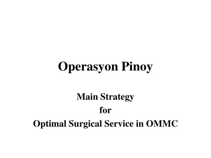 operasyon pinoy