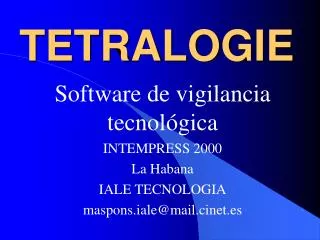 tetralogie
