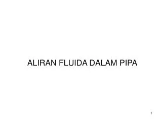 aliran fluida dalam pipa