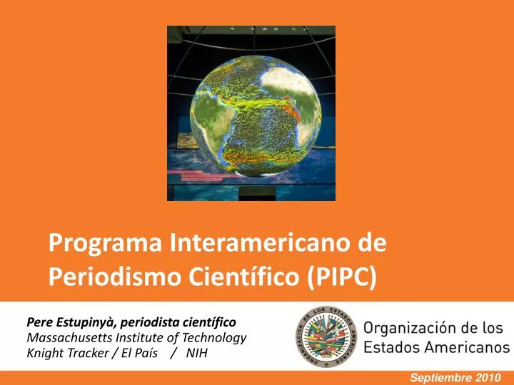 programa interamericano de periodismo cient fico pipc