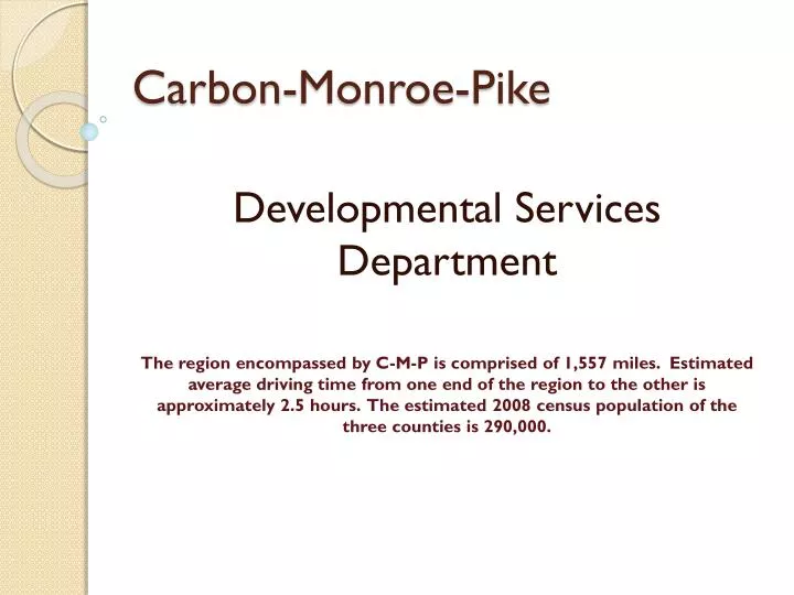 carbon monroe pike