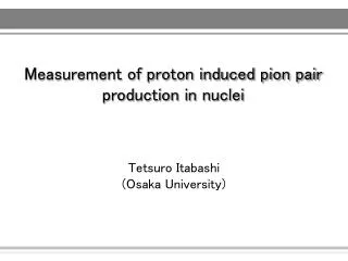 Measurement of proton induced pion pair production in nuclei