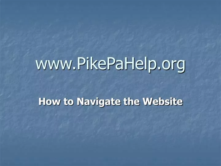 www pikepahelp org
