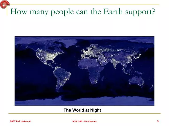 how many people can the earth support