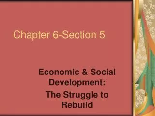 Chapter 6-Section 5