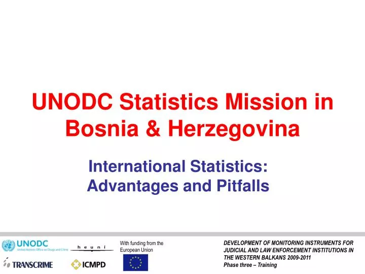 unodc statistics mission in bosnia herzegovina
