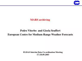 MARS archiving