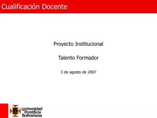 cualificaci n docente