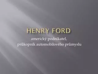 henry ford