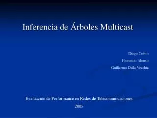 inferencia de rboles multicast