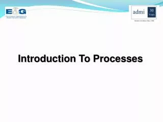 Introduction To Processes