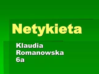 netykieta