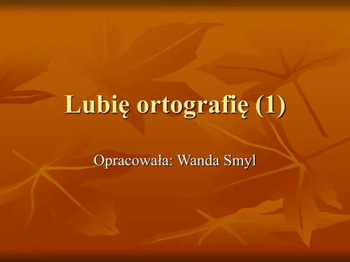 lubi ortografi 1