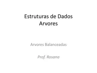 estruturas de dados arvores