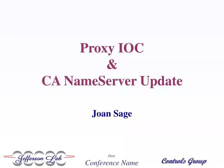 proxy ioc ca nameserver update