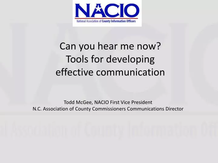 can you hear me now tools for developing effective communication