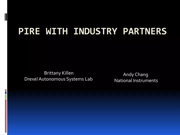 pire with industry partners