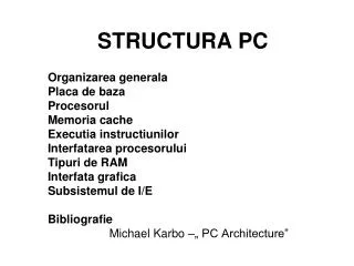 structura pc