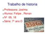 Trabalho de historia - slide 1