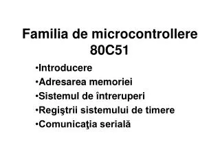 Familia de microcontrollere 80C51