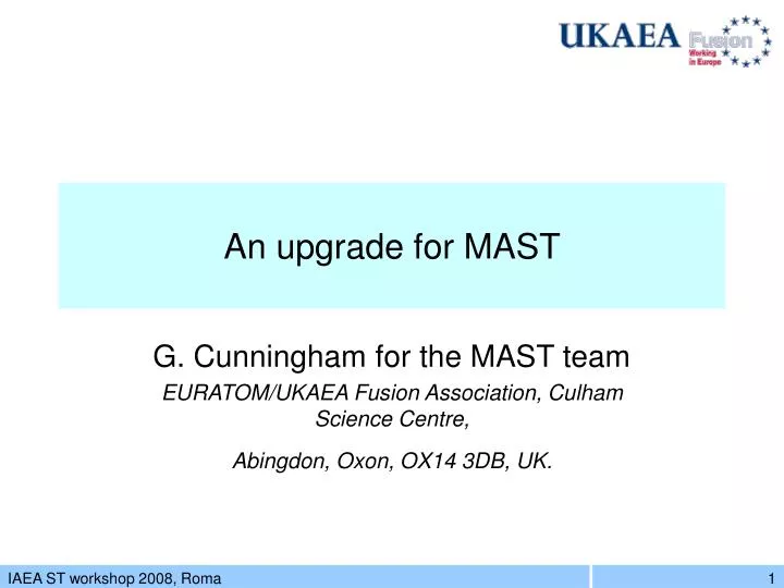 an upgrade for mast
