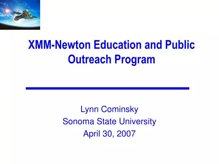 xmm newton education and public outreach program