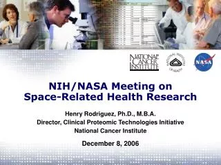 NIH/NASA Meeting on Space-Related Health Research