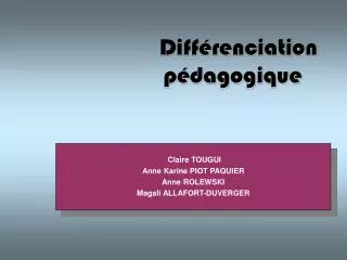 diff renciation p dagogique