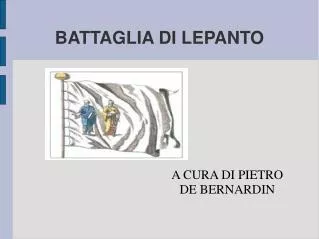 a cura di pietro de bernardin