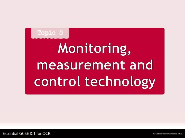 monitoring measurement and control technology