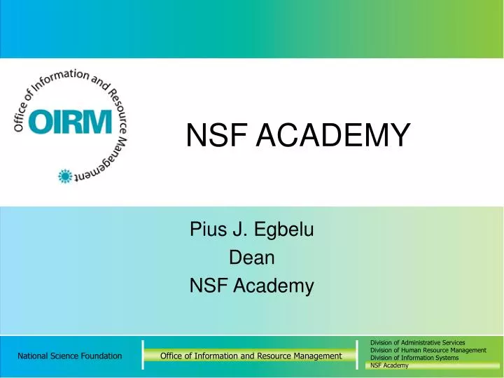 nsf academy
