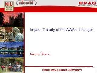 Impact-T study of the AWA exchanger