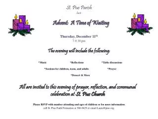St. Pius Parish hosts