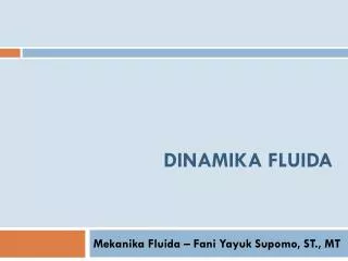 dinamika fluida