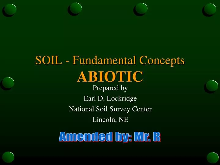 soil fundamental concepts abiotic