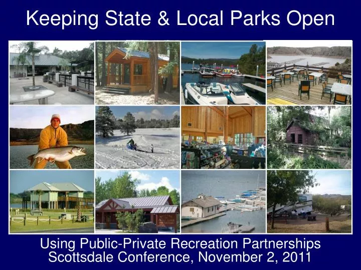 using public private recreation partnerships scottsdale conference november 2 2011