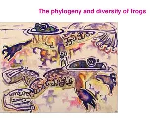 The phylogeny and diversity of frogs