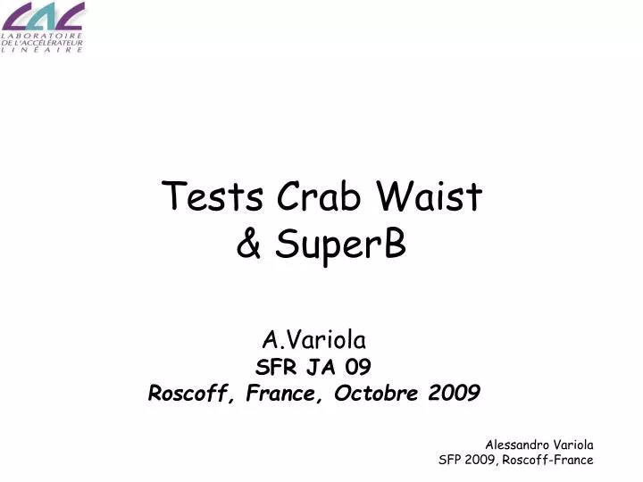 tests crab waist superb