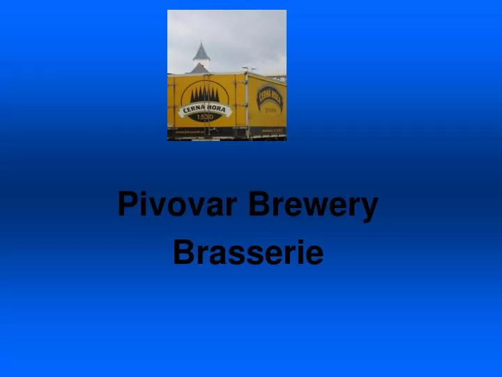 pivovar brewery brasserie