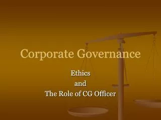 Corporate Governance