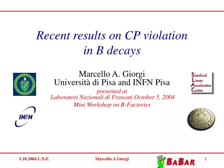 recent results on cp violation in b decays