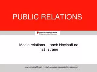 PUBLIC RELATIONS